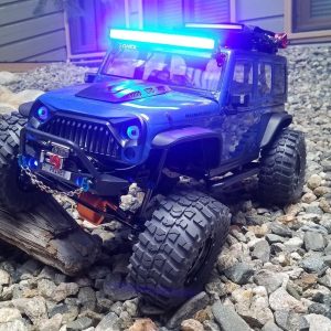 BRILLIANT BLUE LIGHT BAR Crawler - Black Housing